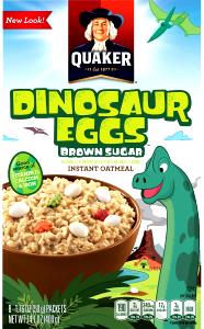 1 packet Instant Oatmeal - Brown Sugar with Dinosaur Eggs