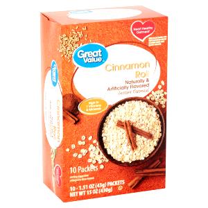 1 packet Instant Oatmeal - Cinnamon Roll
