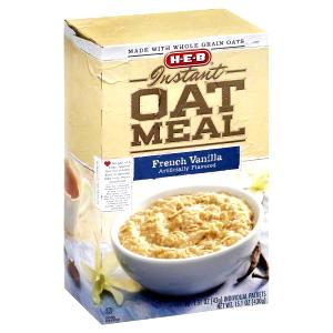 1 Packet Oatmeal, French Vanilla, Instant, Dry