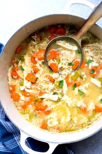 1 Packet Prepared Chicken Rice Soup (with Equal Volume Water, Dehydrated)