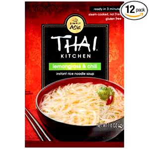 1 Packet Prepared Instant Shrimp or Chicken Noodle with Egg Soup