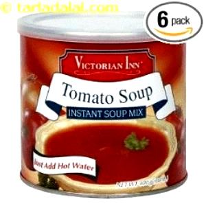 1 Packet Prepared Instant Tomato Soup (Prepared with Water)