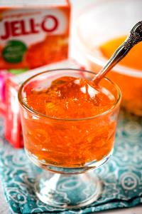 1 Packet Prepared Orange Flavor Drinking Gelatin (Powder, with Water)