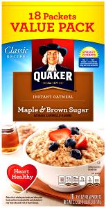 1 Packet (spice/sugar), Dry, Yields Instant Oatmeal (Fat Not Added in Cooking)