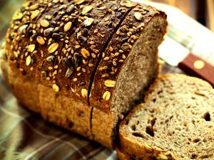 1 Pan, Dinner, Or Small (2" Square, 2" High) Toasted Multigrain Roll