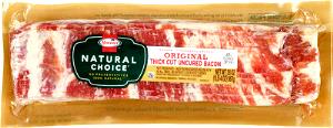 1 pan fried slice (15 g) Natural Choice Original Thick Cut Uncured Bacon