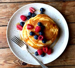 1 Pancake Pancake Mix, Plain, Prepared