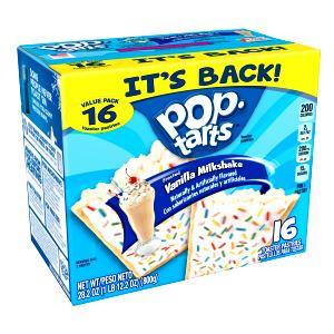 1 Pastry Toaster Pastry, Vanilla Milkshake