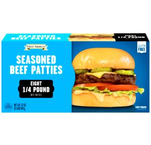 1 patty (112 g) Seasoned Beef Patties