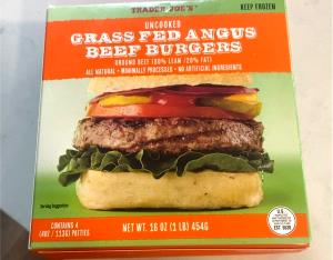 1 patty (113 g) Grass Fed Angus Beef Burgers