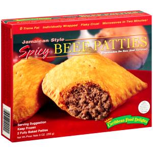 1 patty (128 g) Jamaican Style Patties - Spicy Beef Turnovers