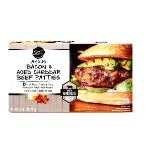 1 patty (149 g) Bacon & Cheddar Beef Patties