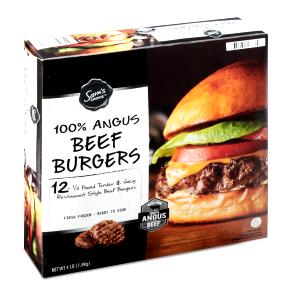 1 patty (151 g) Black Angus Beef Patties - 3 Cheese