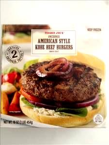 1 patty (224 g) American Style Kobe Beef Burgers