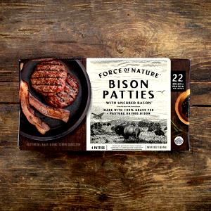 1 patty (4 oz) Bacon Flavored Bison Patty