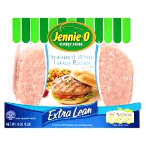 1 patty (4 oz) Extra Lean White Turkey Patties 95/5