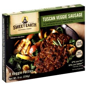 1 patty (58 g) Tuscan Veggie Sausage