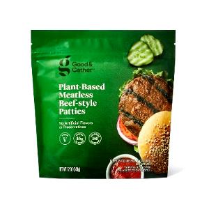 1 patty (85 g) Plant-Based Meatless Beef-Style Patties