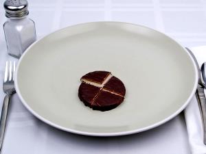 1 Patty Large Sweet Chocolate Coated Fondant Candies