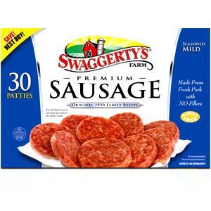 1 Patty Pork Sausage Patty, Mild