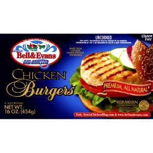 1 patty Premium All Natural Chicken Burgers