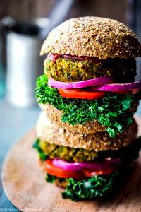 1 Patty Vegetarian Burger, Veggie, Garden