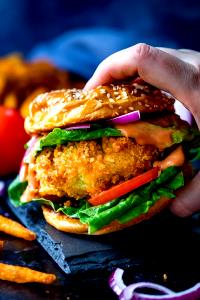 1 Patty Veggie Burger, Cheddar