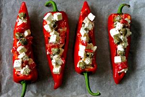 1 Pepper Cooked Hot Peppers (from Fresh)