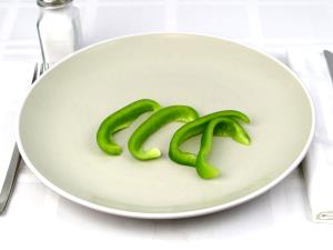 1 Pepper Red Hot Chili Peppers (Excluding Seeds, Solids and Liquids, Canned)
