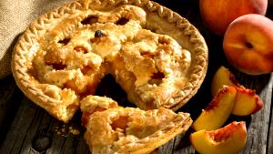 1 Pie (8" Dia) Peach Pie (Two Crust)