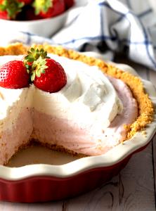 1 Pie (8" Dia) Strawberry Cream Pie