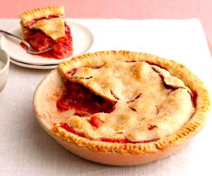 1 Pie (8" Dia) Strawberry-Rhubarb Pie (Two Crust)