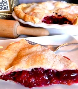 1 Pie (9" Dia) Plum Pie (Two Crust)