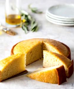 1 Piece (1/10 1-layer, 8" Or 9" Dia) Lowfat Lemon Cake without Icing