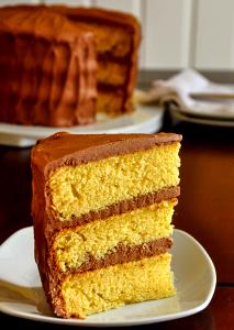 1 Piece (1/10 1-layer, 8" Or 9" Dia) Yellow Cake (Home Recipe or Purchased)