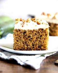 1 Piece (1/10 8" Or 9" Dia) Zucchini Cake without Icing