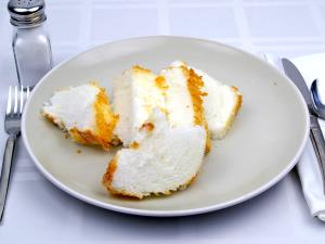 1 Piece (1/12 10" Dia) Angel Food Cake