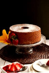 1 Piece (1/12 10" Dia) Chocolate Angel Food Cake