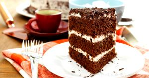 1 Piece (1/12 10" Dia) Chocolate Chiffon Cake with Icing