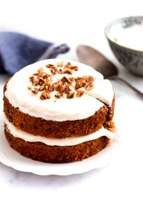 1 Piece (1/12 2-layer, 8" Or 9" Dia) Carrot Cake with Icing