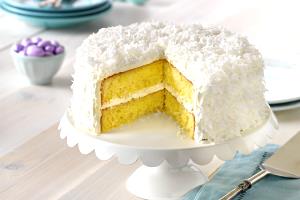1 Piece (1/12 2-layer, 8" Or 9" Dia) Coconut Cake with Icing