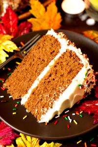 1 Piece (1/12 2-layer, 8" Or 9" Dia) Spice Cake with Icing