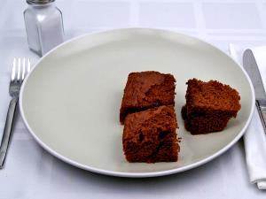 1 Piece (1/12 9" Dia) Chocolate Cake (Without Frosting)