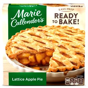 1 Piece (1/6 8" Pie) Apple Pie (Commercial, Enriched Flour)