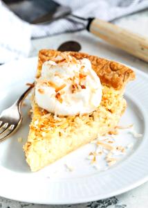 1 Piece (1/6 8" Pie) Coconut Custard Pie