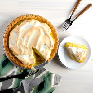 1 Piece (1/6 8" Pie) Lemon Meringue Pie (Commercial)