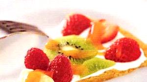 1 Piece (1/8 12" Dia) Thick Crust Cheese Pizza with Fruit