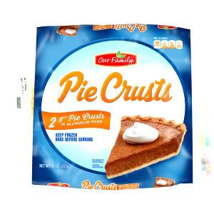 1 Piece (1/8 9" Crust) Pie Crust (Unenriched, Frozen)