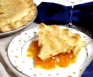 1 Piece (1/8 9" Dia) Apricot Pie (Two Crust)