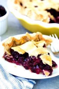 1 Piece (1/8 9" Dia) Blackberry Pie (Two Crust)